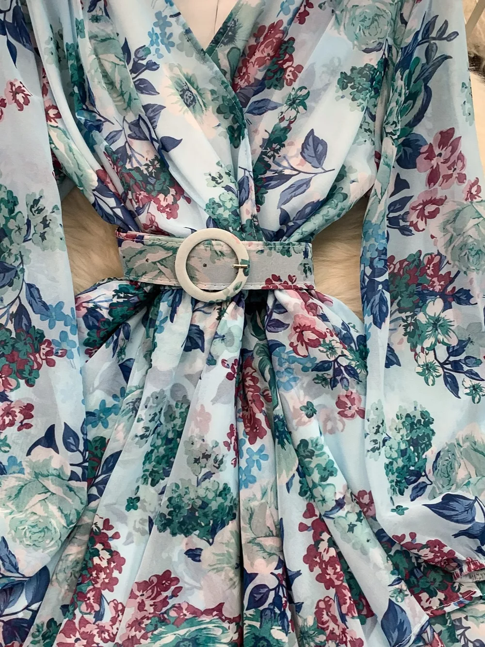 Floral Print Ruffle Hem Mini Dress, image 13