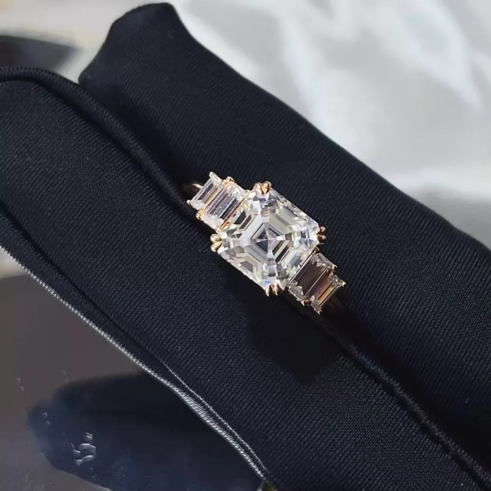 3 Carat Moissanite 925 Sterling Silver Ring, image 4