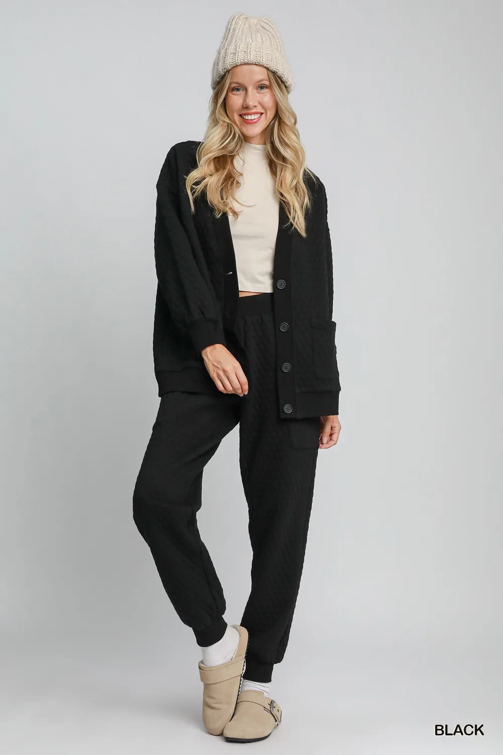 Button-Up Jacquard Cardigan, image 4
