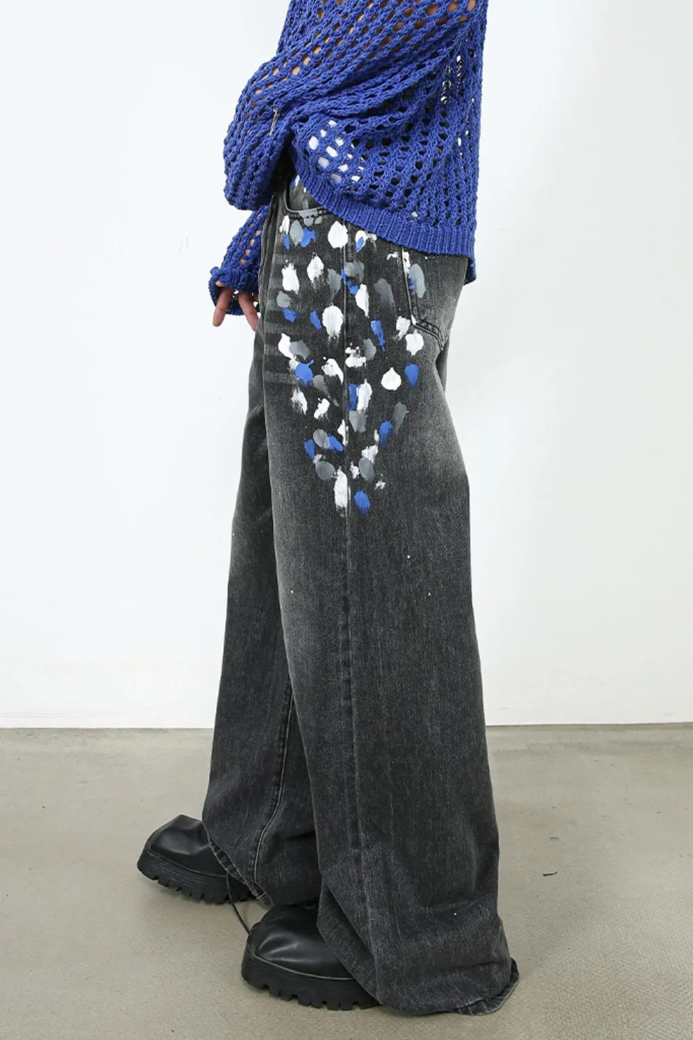 Men's Wide Leg Jeans, image 4