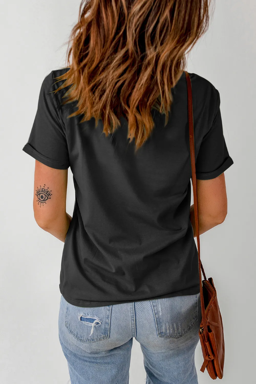 Graphic Round Neck Short Sleeve T-Shirt, image 4