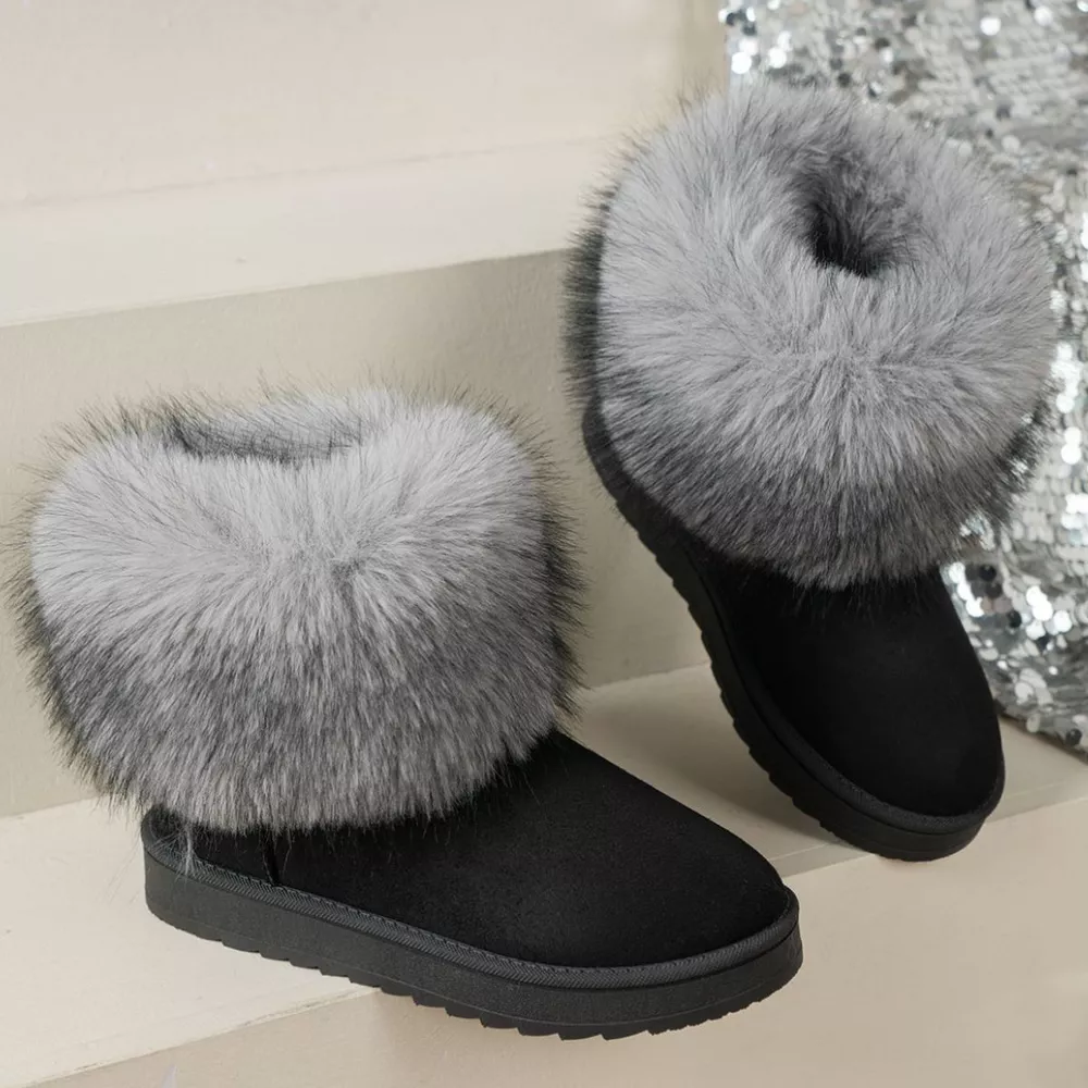 Fuzzy Trim Ankle Boots, image 11
