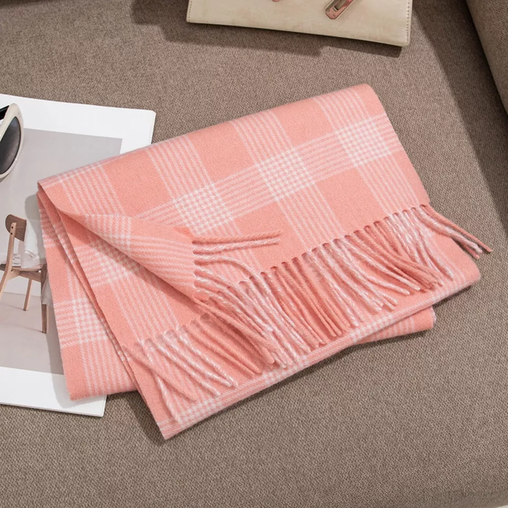 Plaid Fringe Scarf, image 3