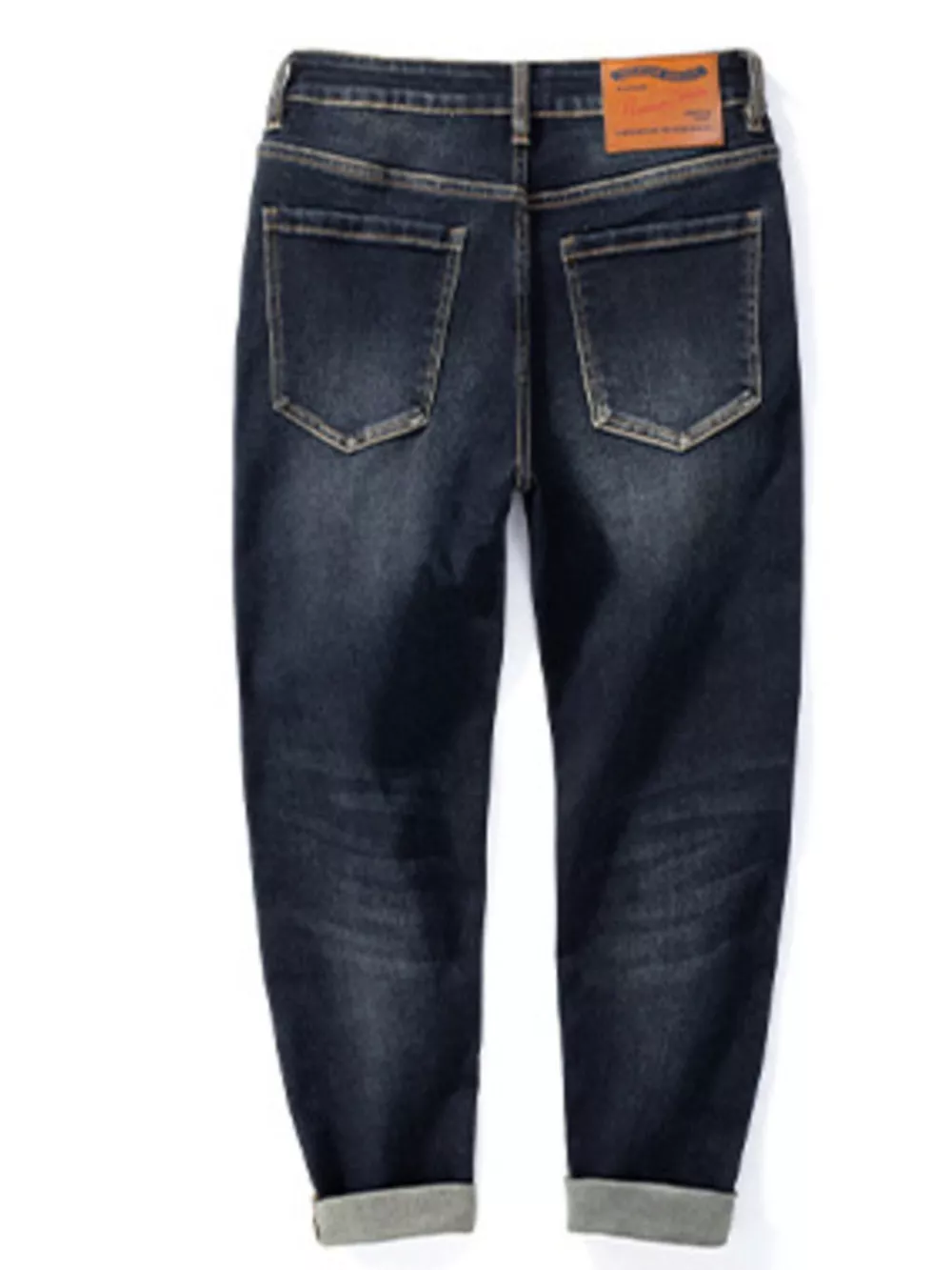 Men's Straight Leg Washed Jeans, image 2