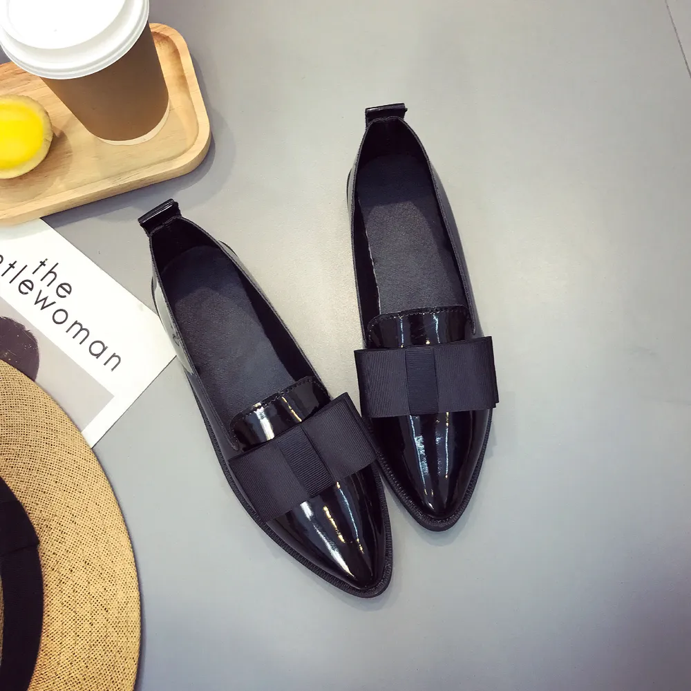 Point Toe Loafers with Bow, image 4