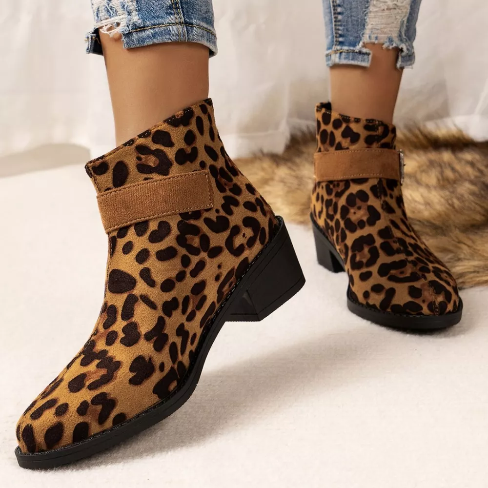 Point Toe Block Heels Boots, image 3