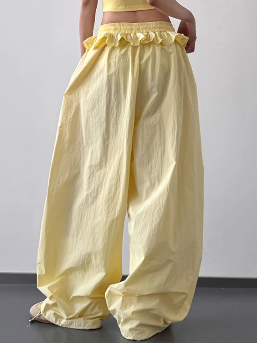 Drawstring Wide Leg Pants, image 5