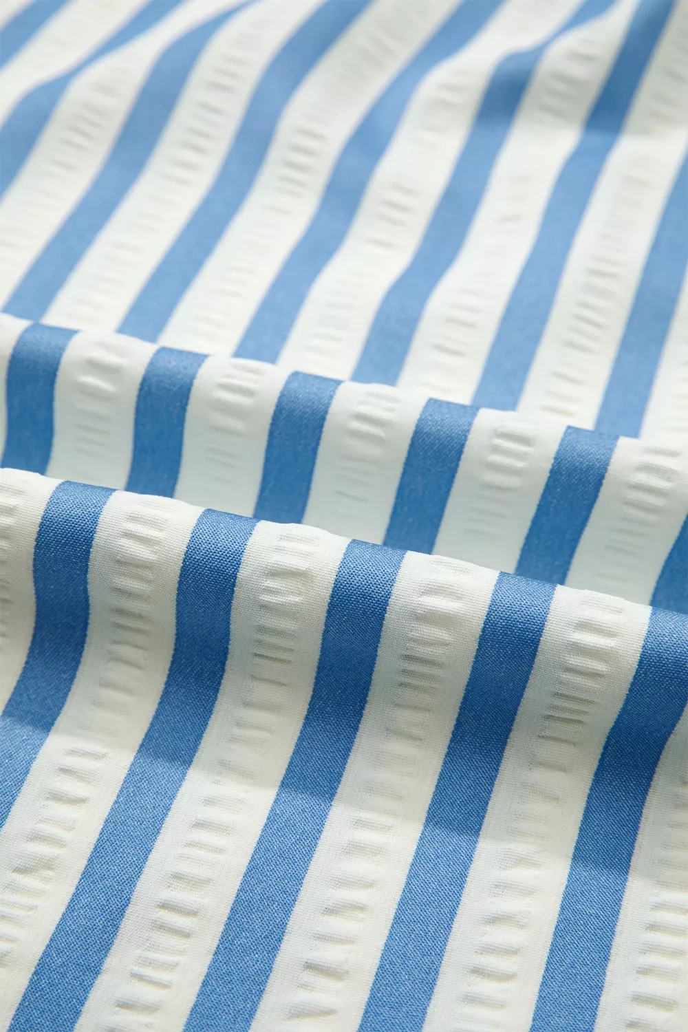 Stripe 3/4 Sleeve Collared Neck Blouse, image 8