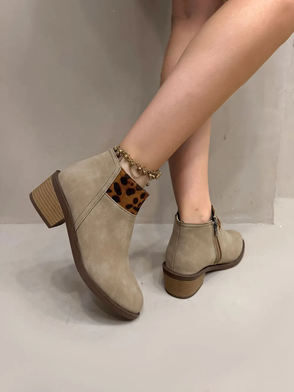 Leopard Block Heels Boots, image 4