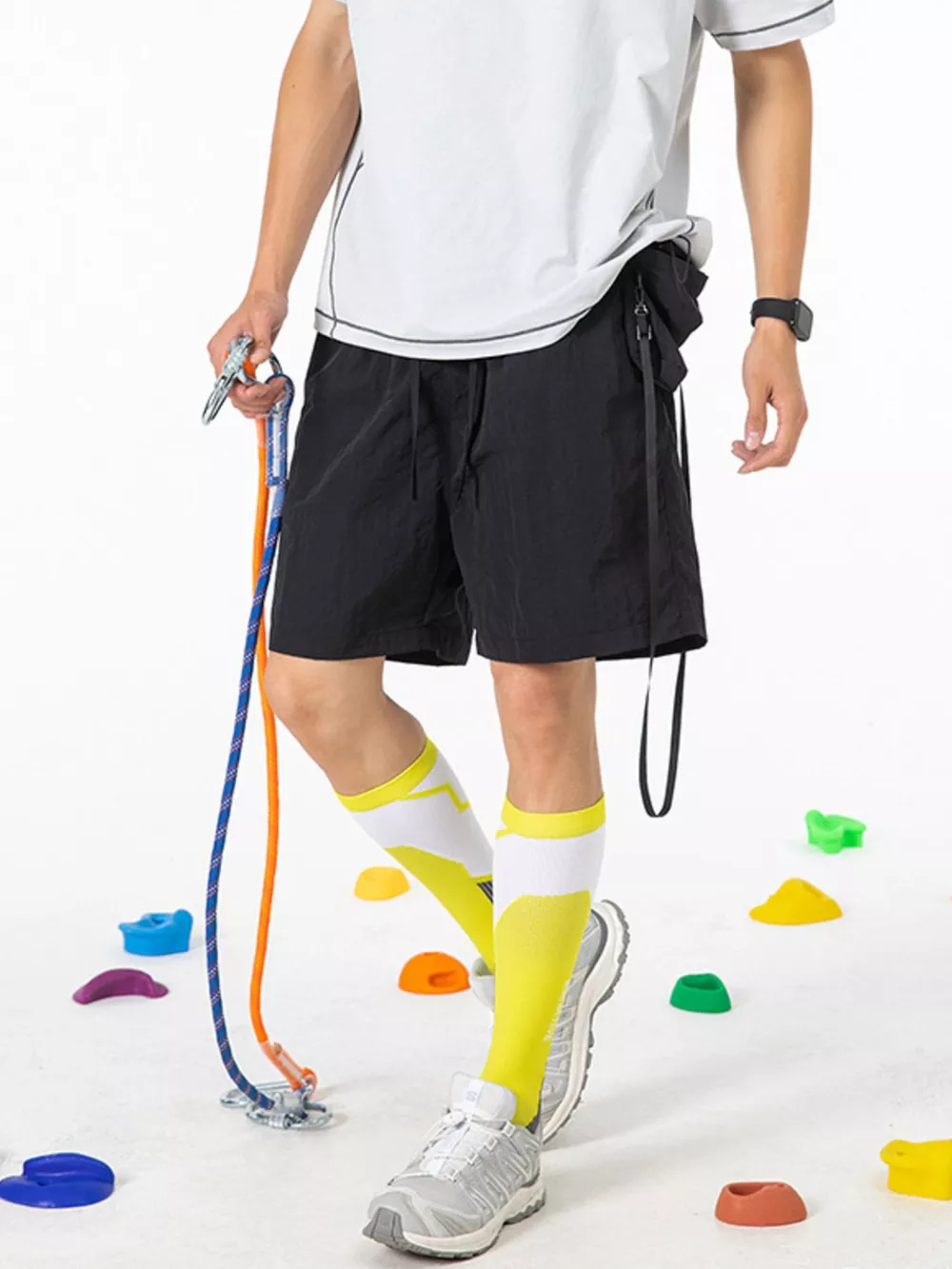 Men's Drawstring Pocketed Active Shorts, image 2