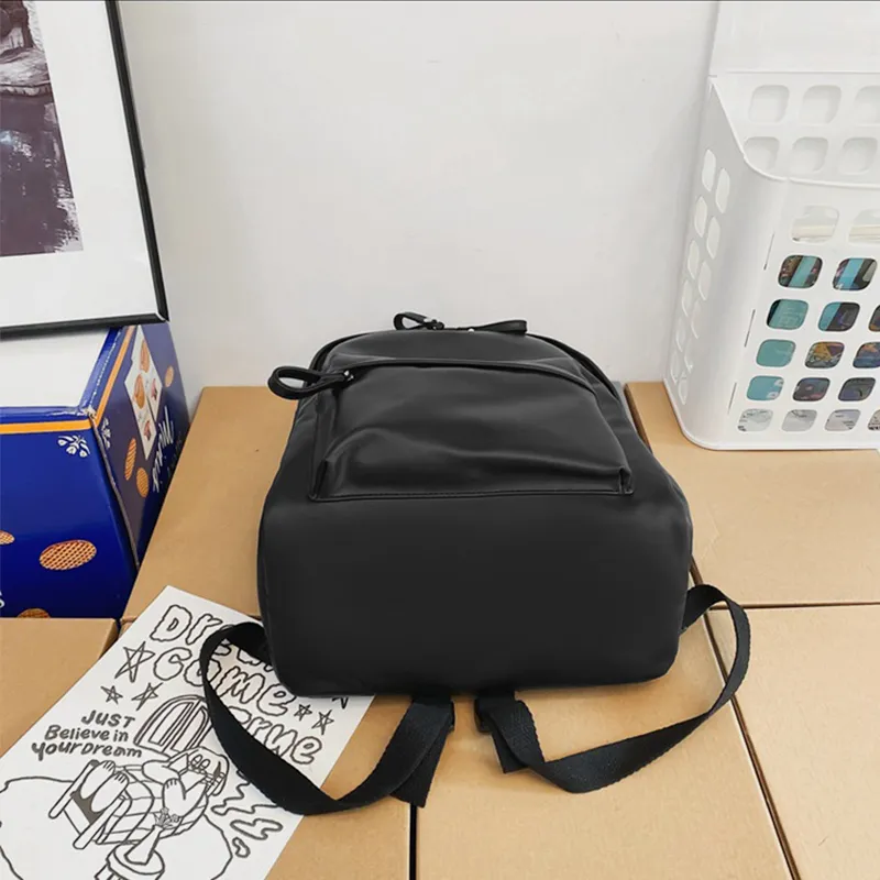PU Leather Zip Backpack Bag, image 3