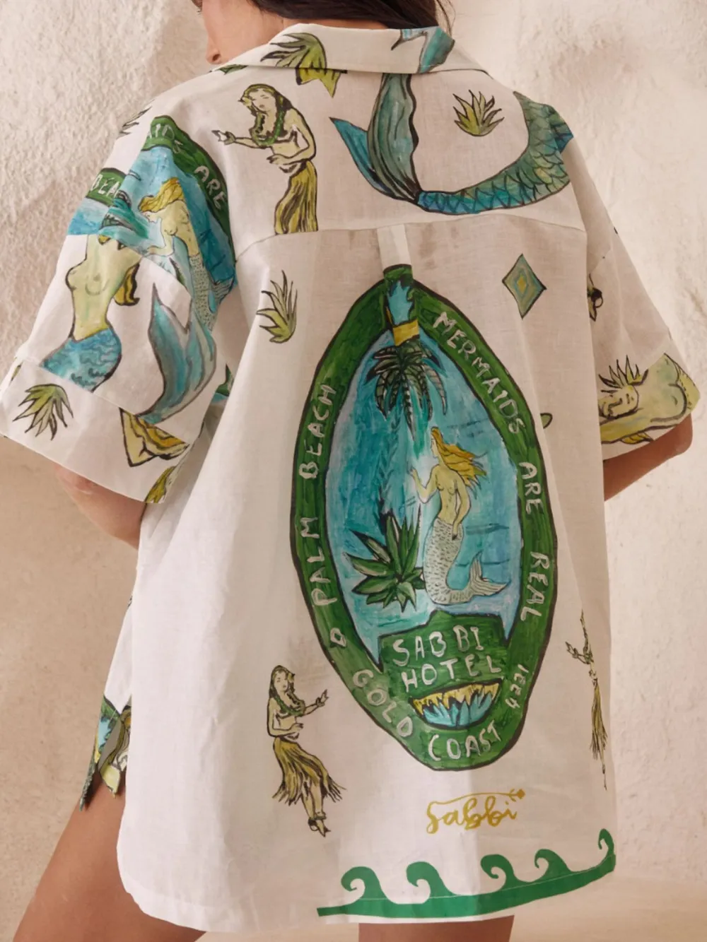 Printed Button Up Shirt and Shorts Set, image 6