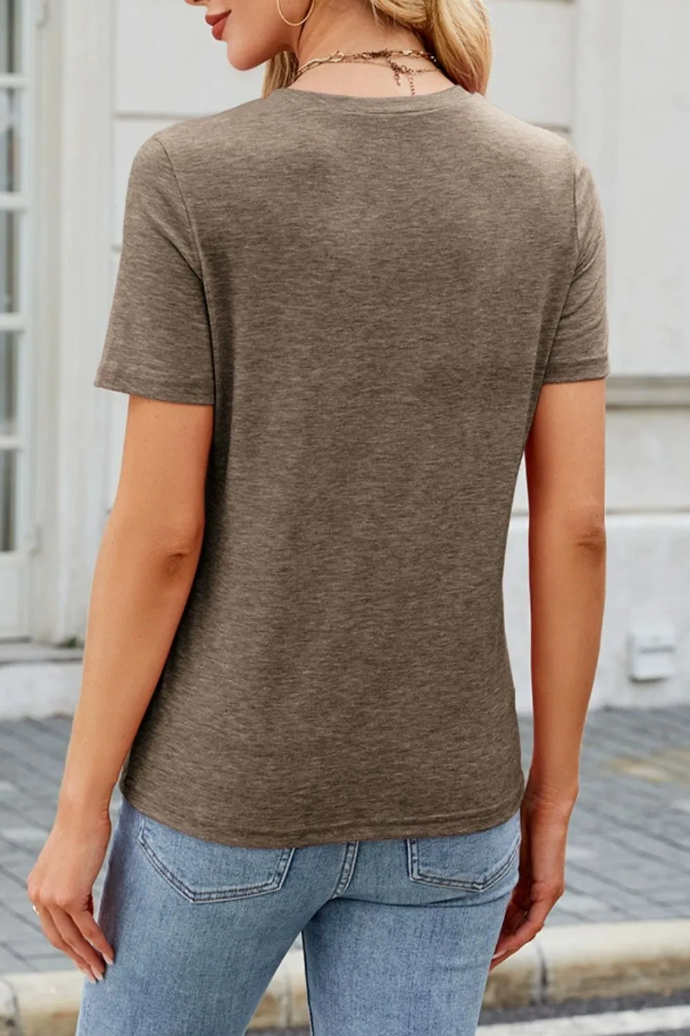 Round Neck Short Sleeve T-Shirt, image 4