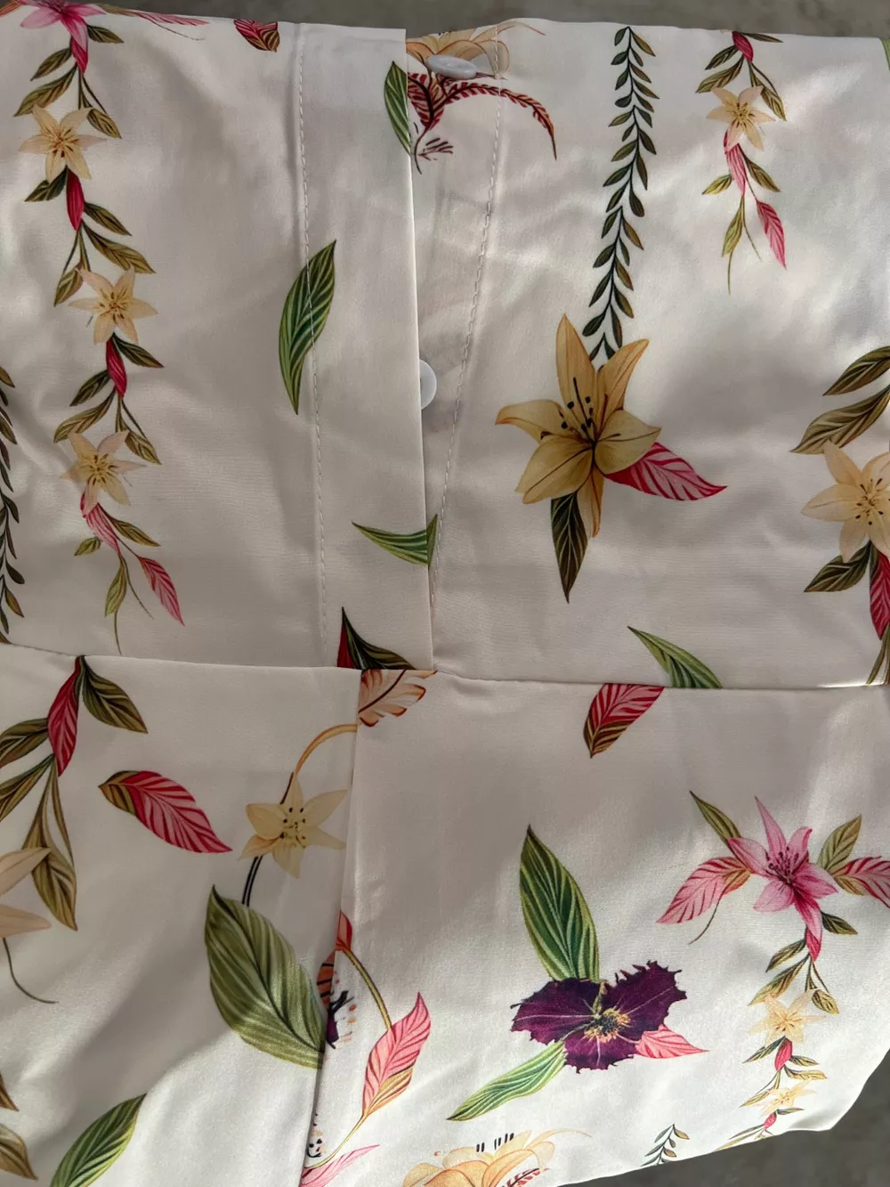 Printed Tie Waist Half Sleeve Romper, image 5