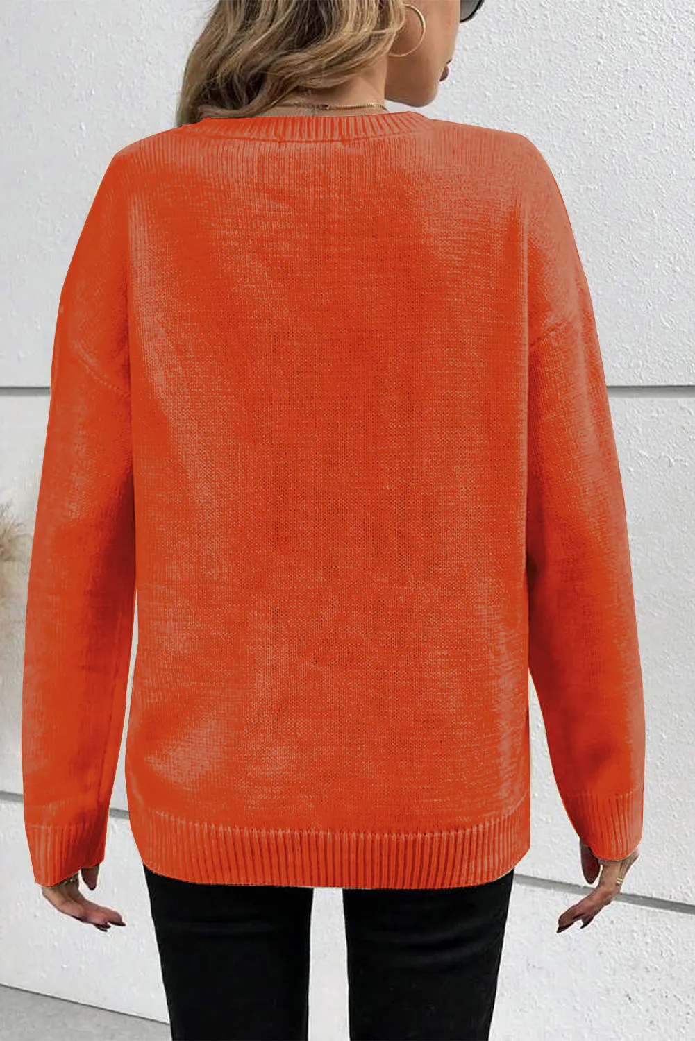 BOO Round Neck Long Sleeve Sweater, image 8