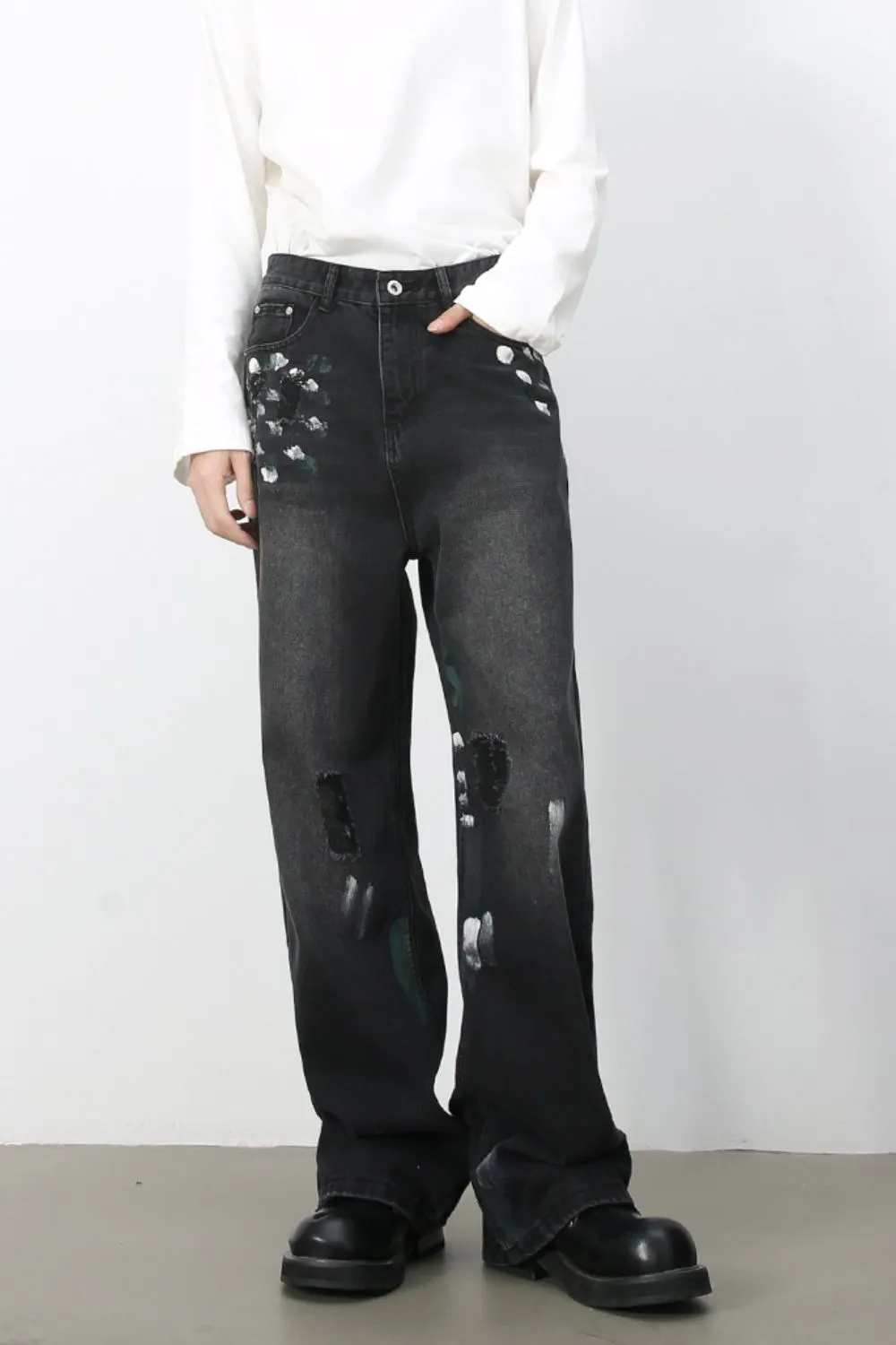 Men's Paint Loose Jeans, image 4