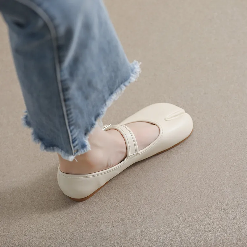 Split-Toe Flat Slip-Ons, image 2
