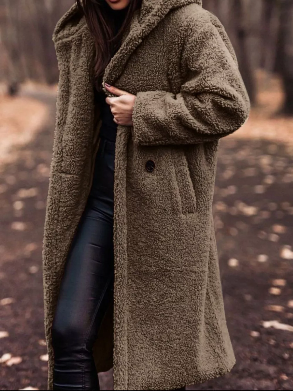 Teddy Bear Hooded Longline Outerwear, image 28