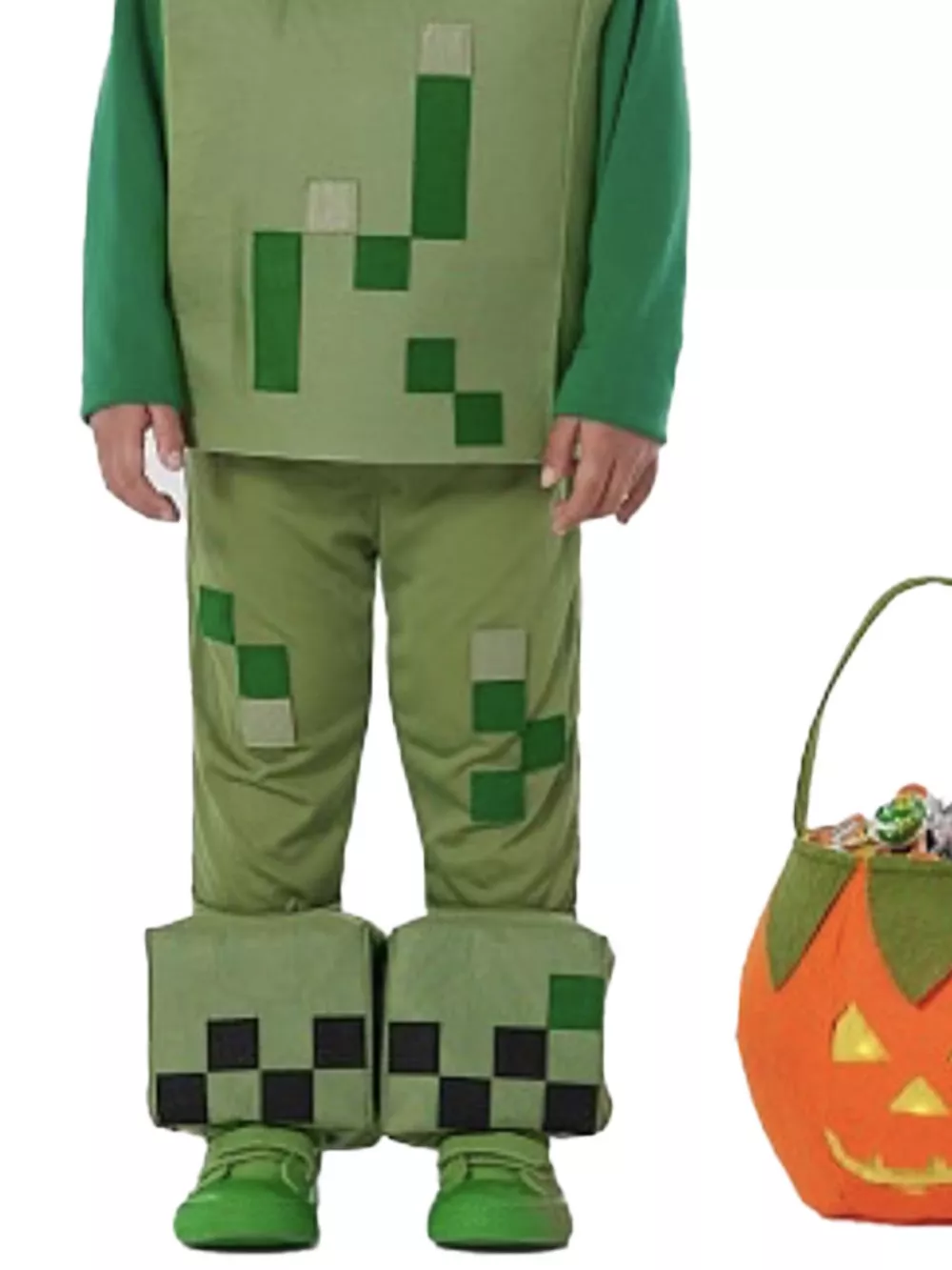 Children's Minecraft Pixelated Print Costume Set, image 24