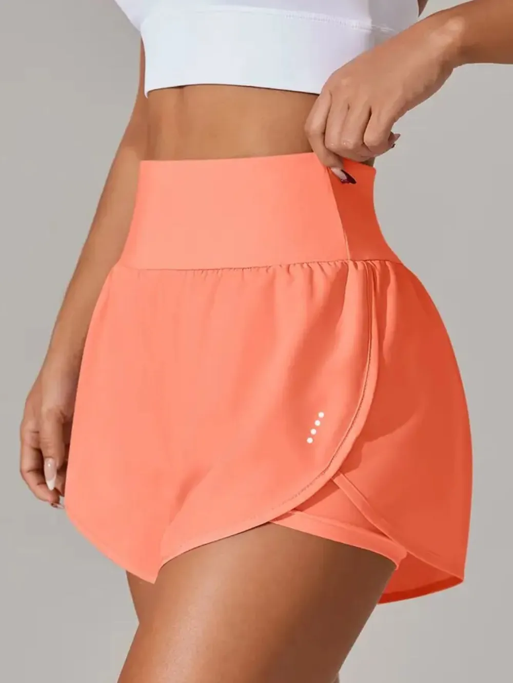 Pocketed High Waist Active Shorts, image 17