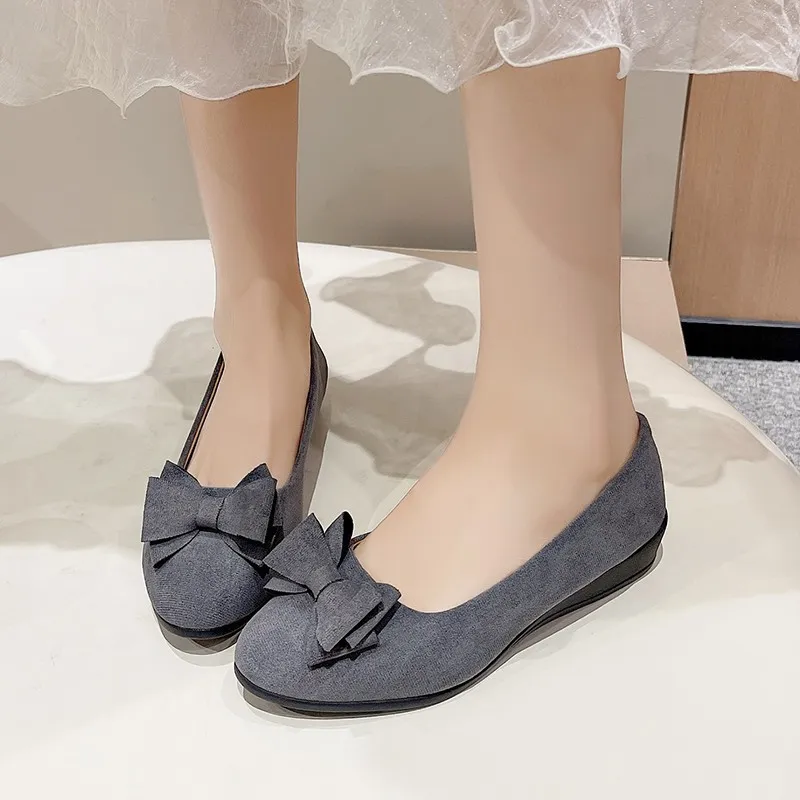 Bow Point Toe Low Heel Slip-Ons, image 5