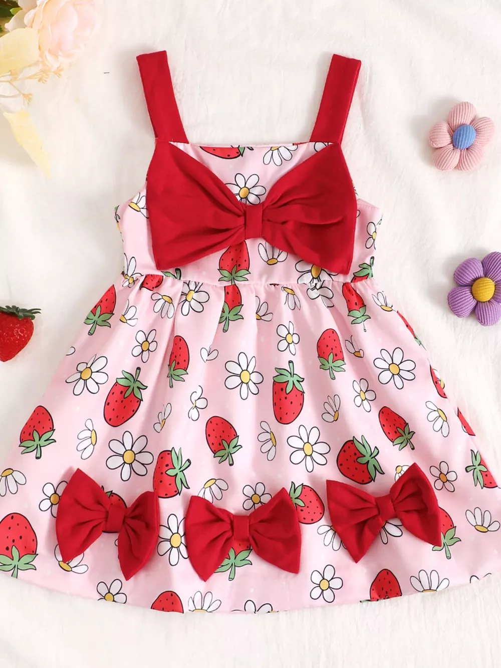 Children's Bow Front Printed Dress, image 11