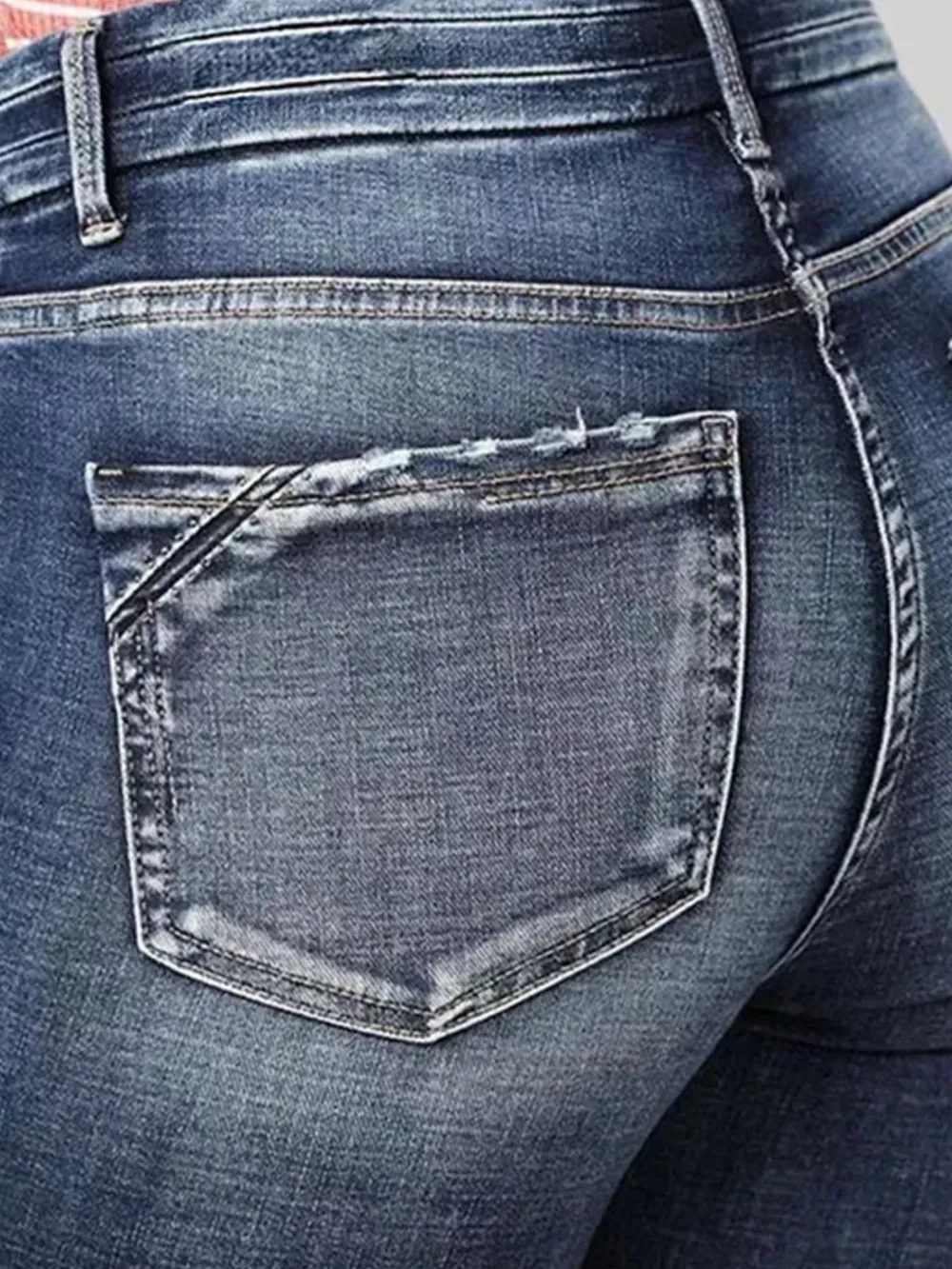 High-Rise Flare Gradient Wash Jeans, image 5