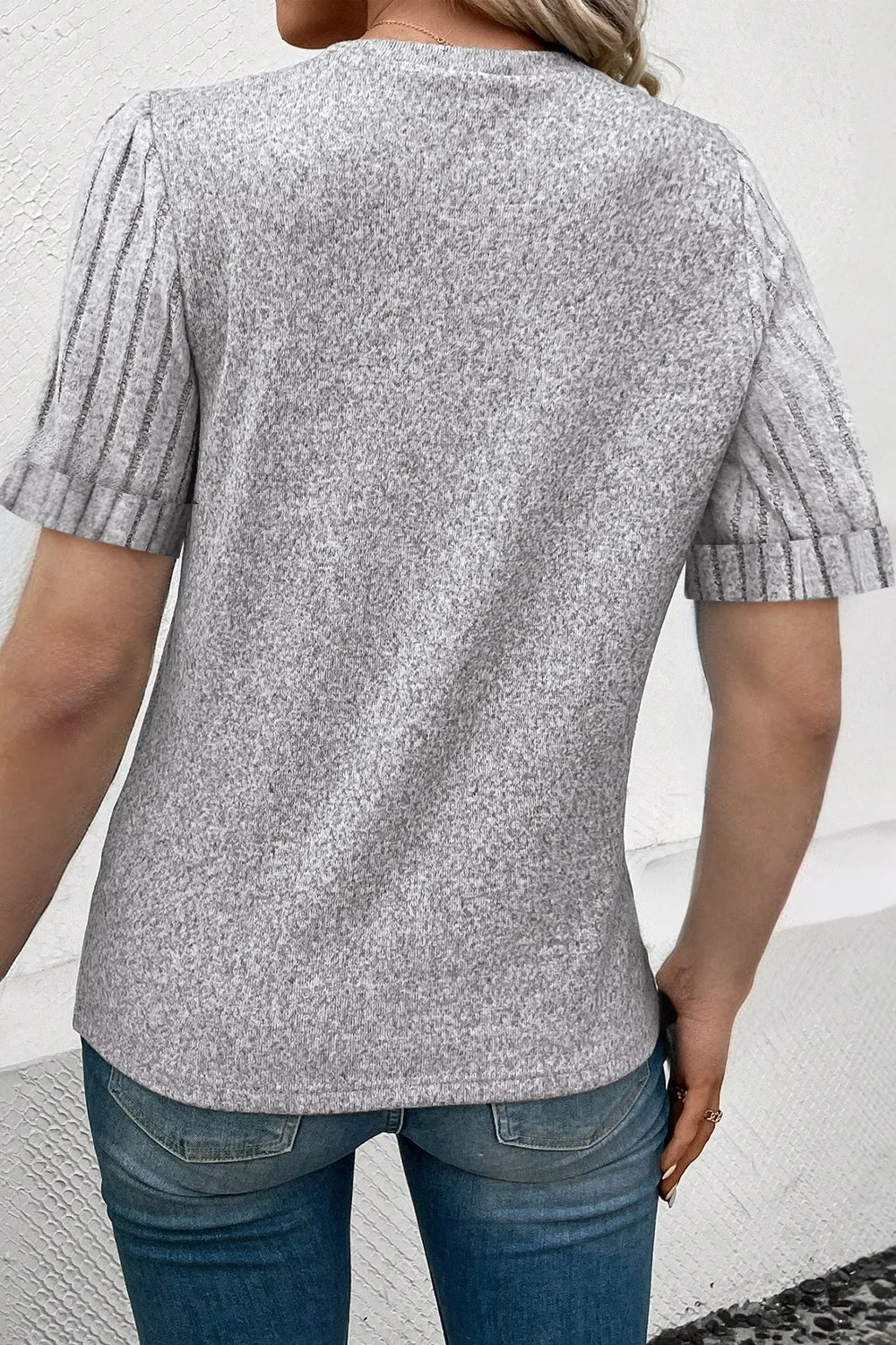 Round Neck Short Sleeve T-Shirt, image 3