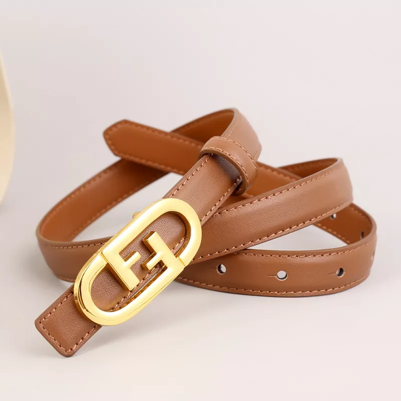 Leather Belt with Golden Buckle, image 4