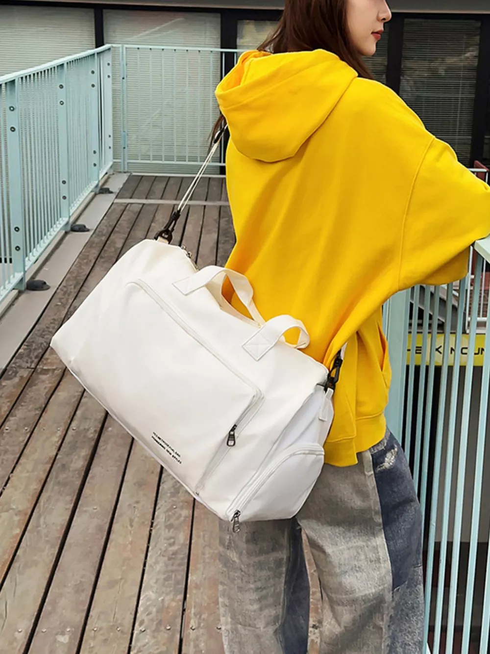 Large Capacity Canvas Travel Bag, image 3