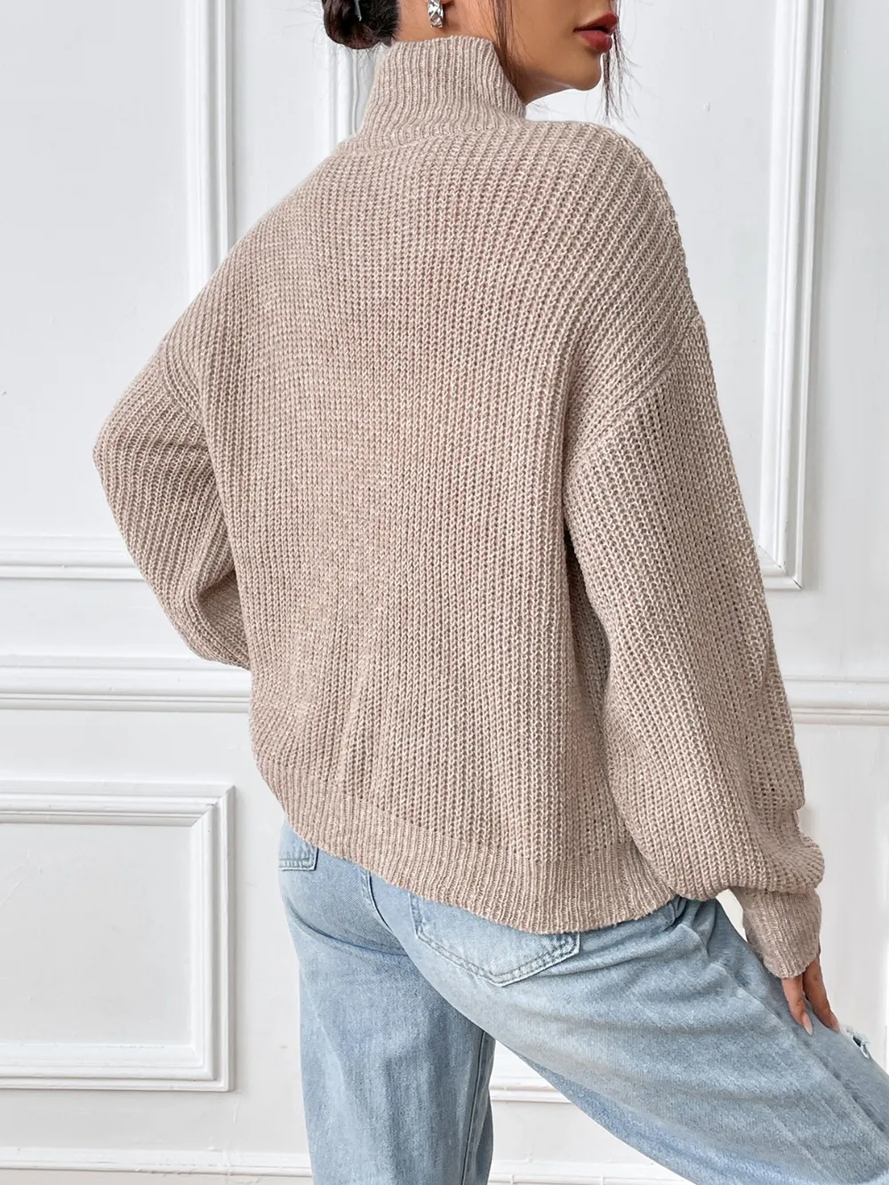 Turtleneck Long Sleeve Sweater, image 2