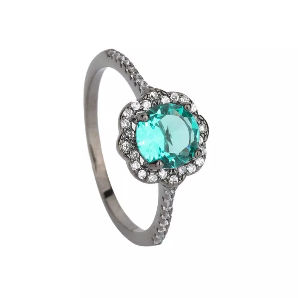 925 Sterling Silver Zircon Minimalist Ring, image 5
