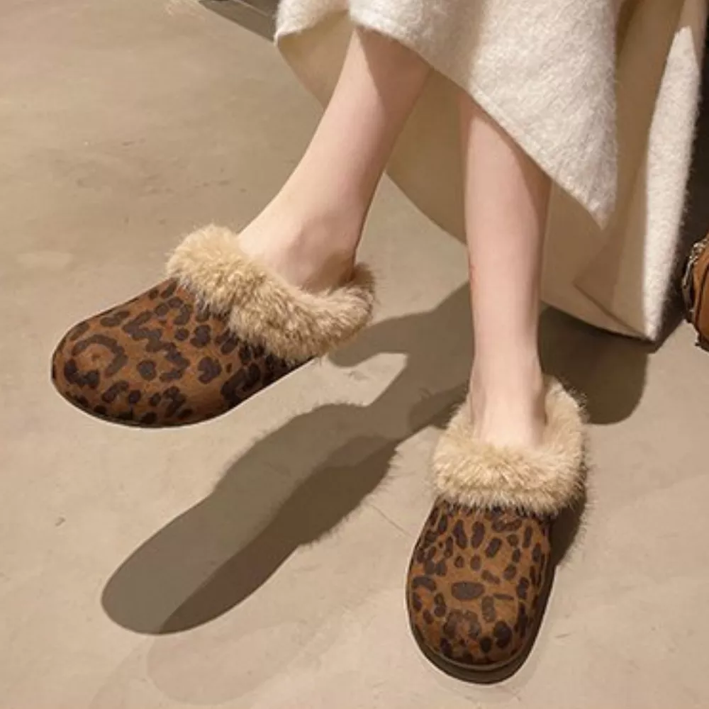 Fuzzy Plush Warm Indoor Slippers, image 5