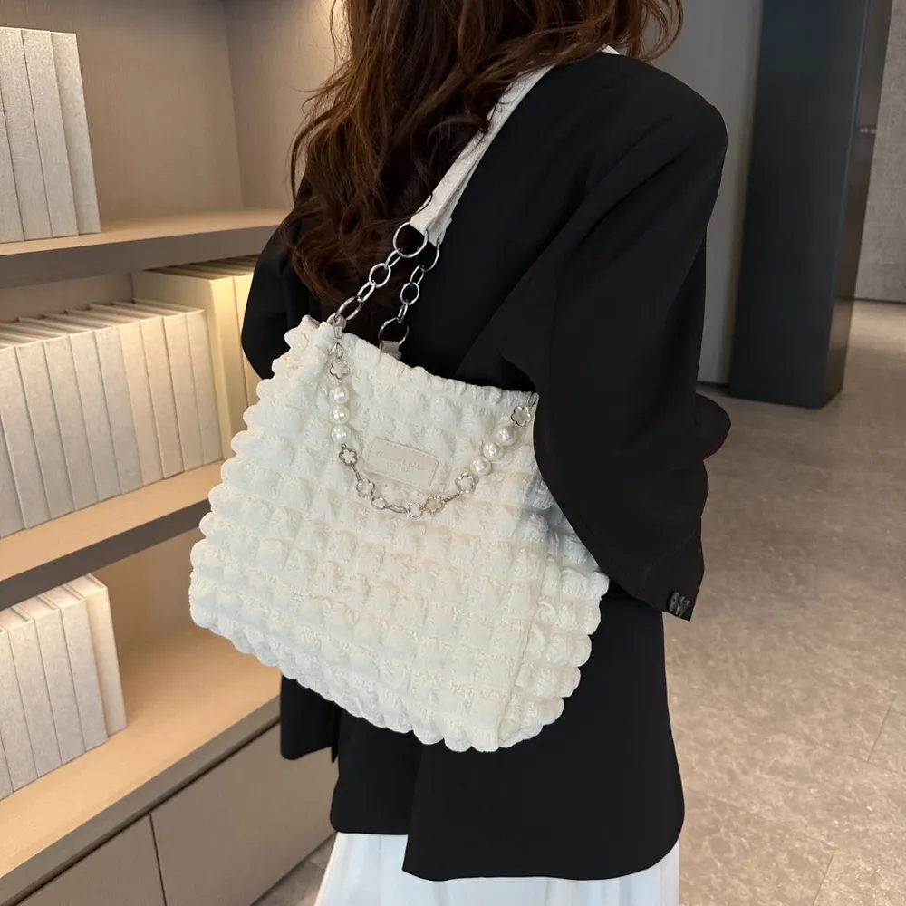 Bubble Textured Tote Bag, image 14