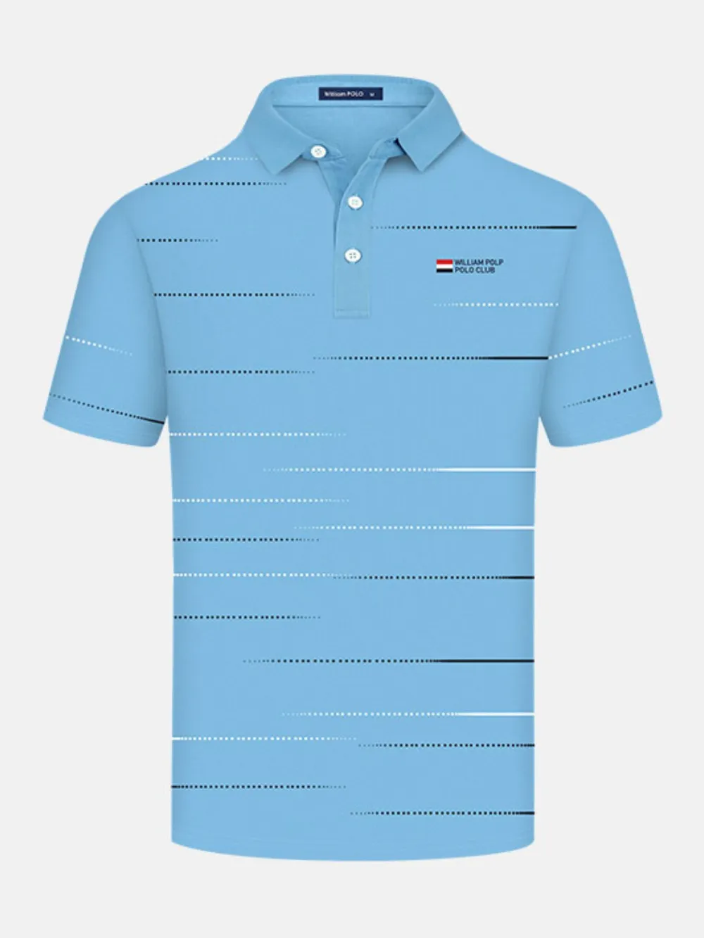 Men's Plus Size Striped Short Sleeve Polo Shirt, image 6