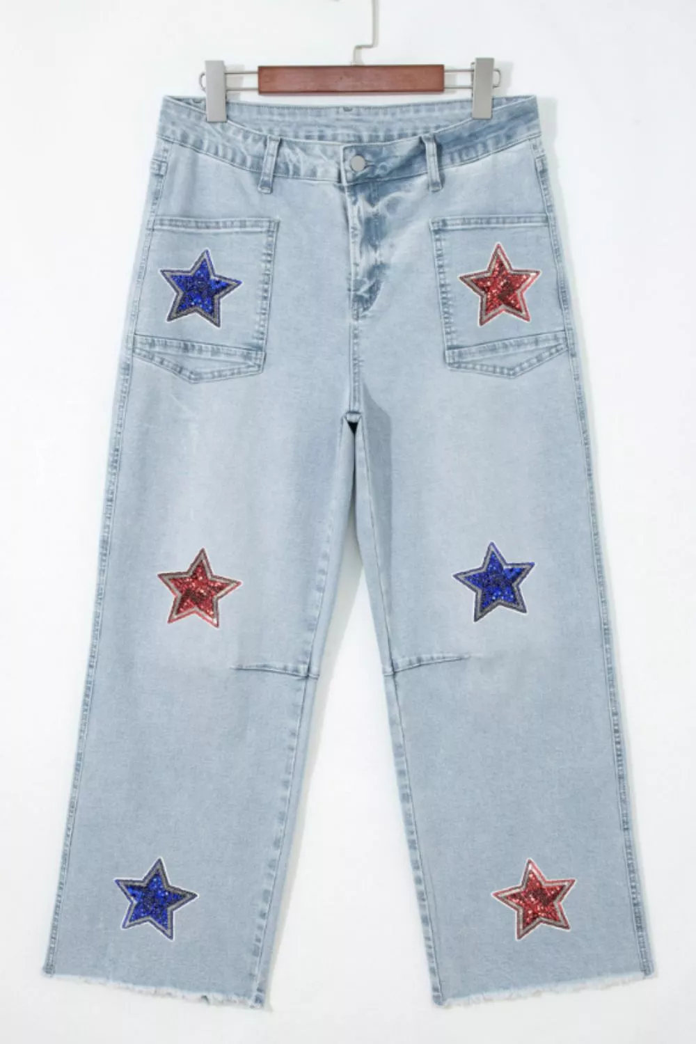 Star-Embellished Cropped Jeans, image 4