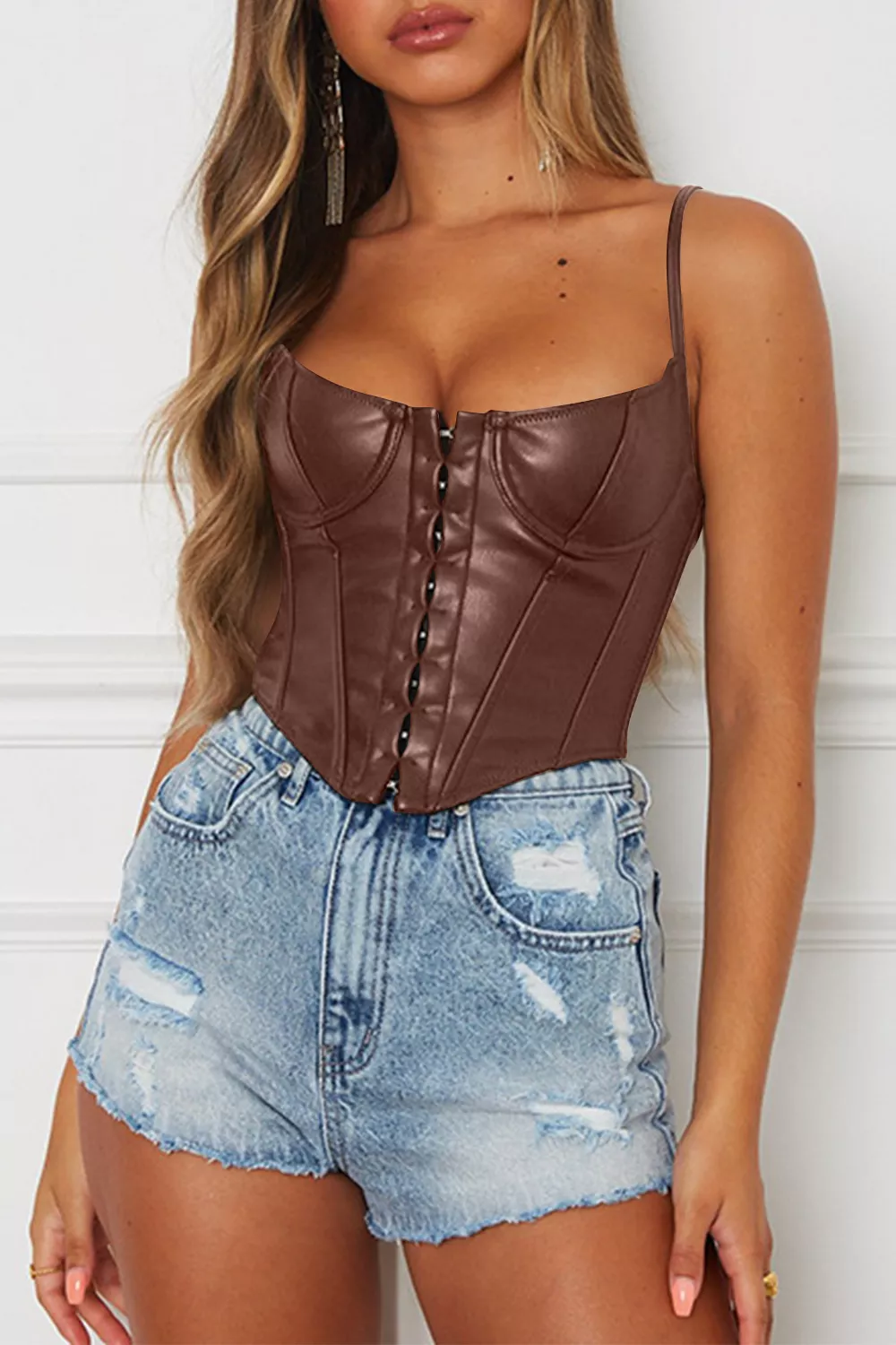 Scoop Neck Spaghetti Strap Cami, image 5