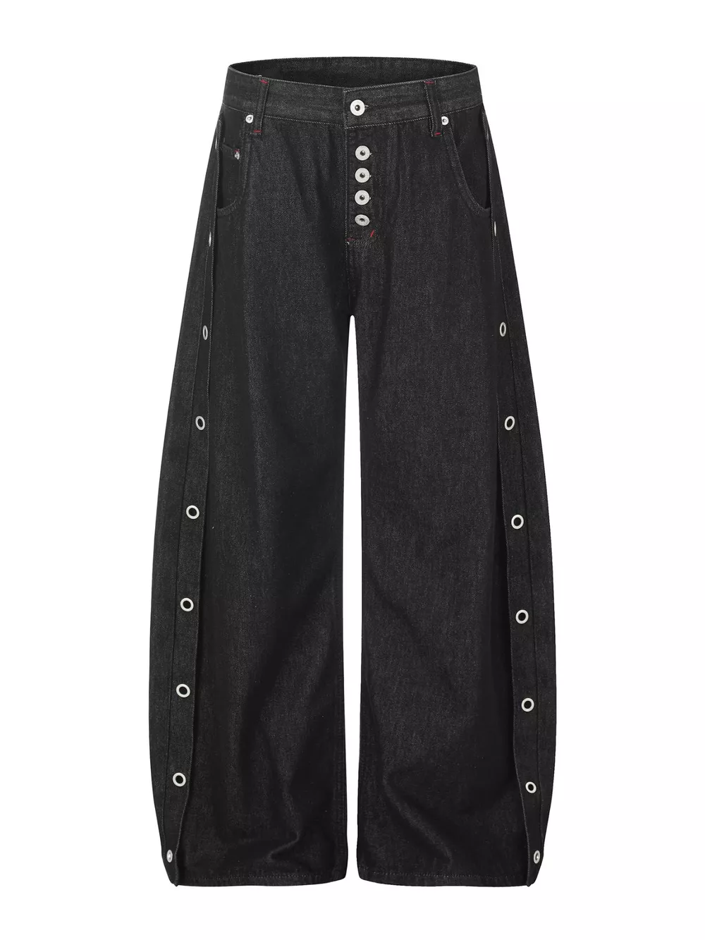 Men's High-Waisted Wide-Leg Jeans