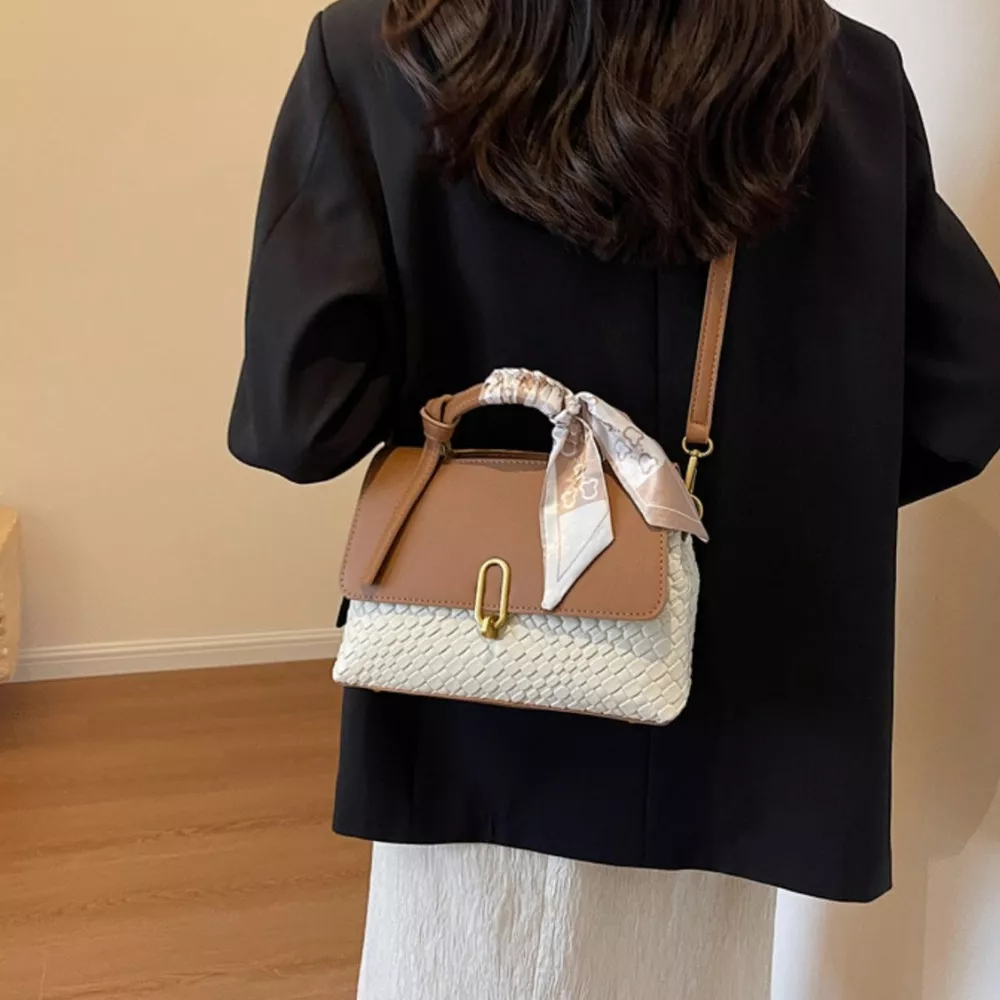 Textured Flap Crossbody Bag, image 4