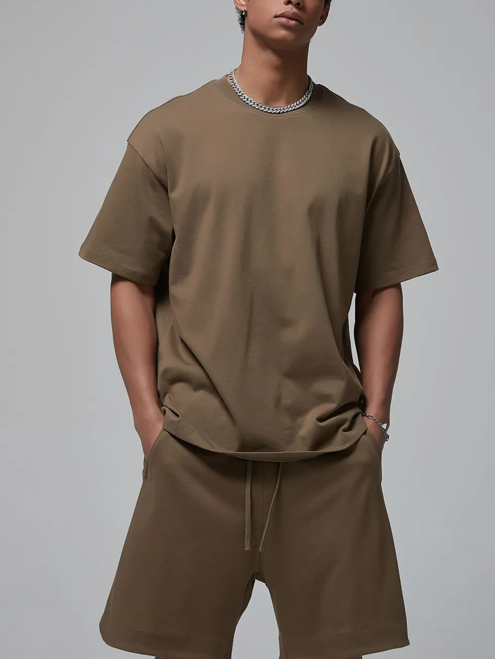 Men's Oversized Crew Neck T-Shirt, image 6