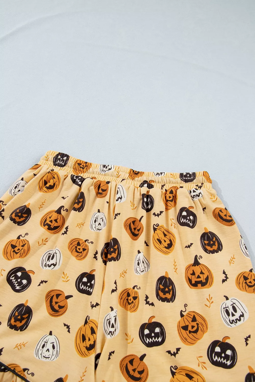 Halloween Pumpkin Print Long Sleeve Two Piece Lounge Set, image 9
