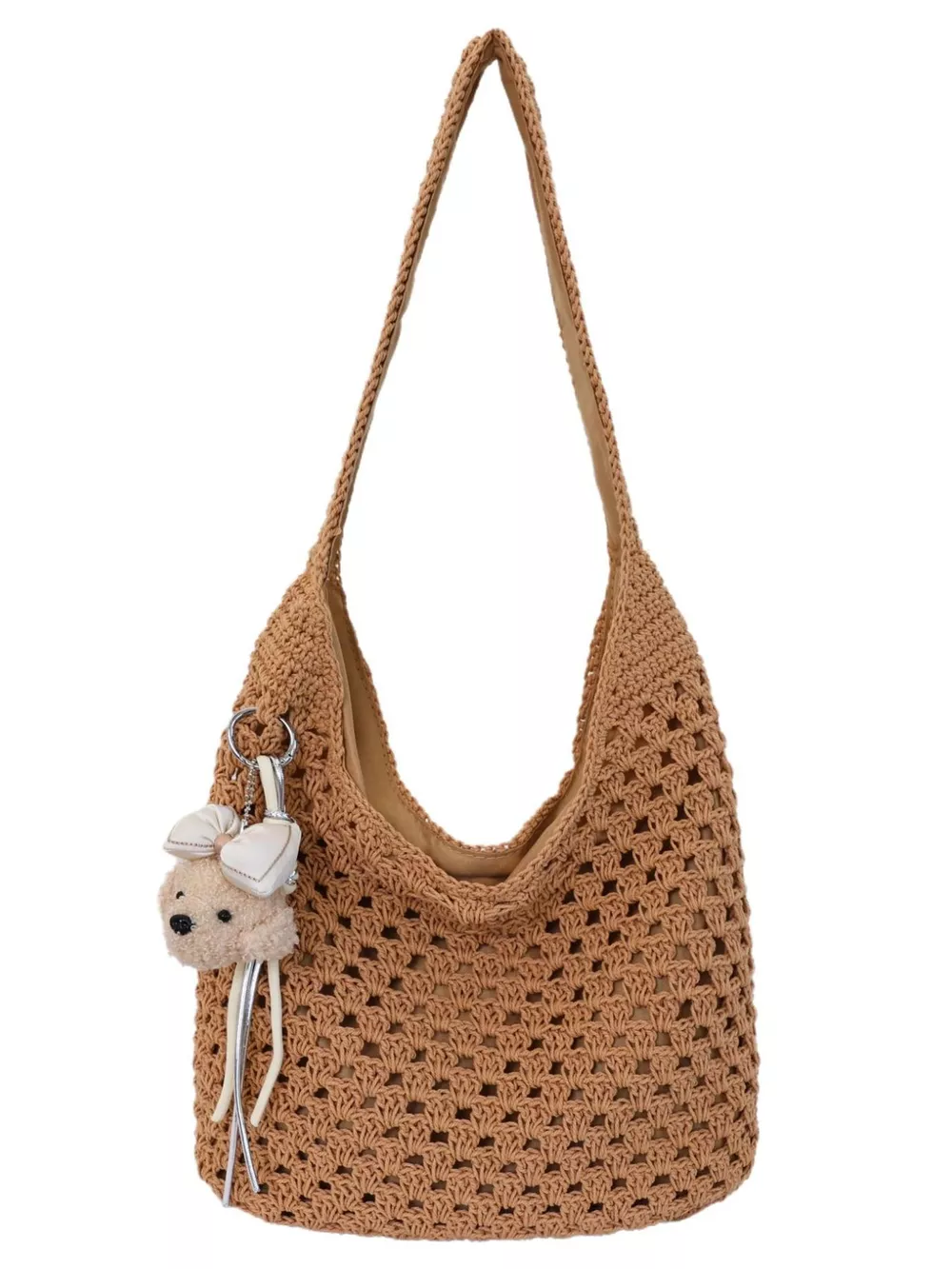 Crochet Knit Shoulder Bag, image 9