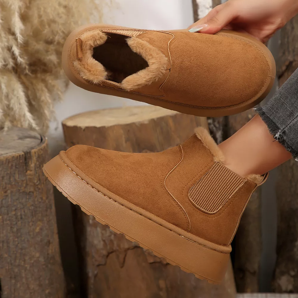 Fur Lining Platform Boots, image 9