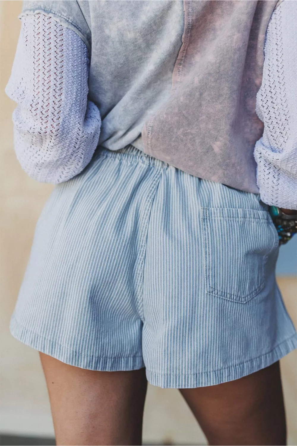 Drawstring Striped Shorts, image 5