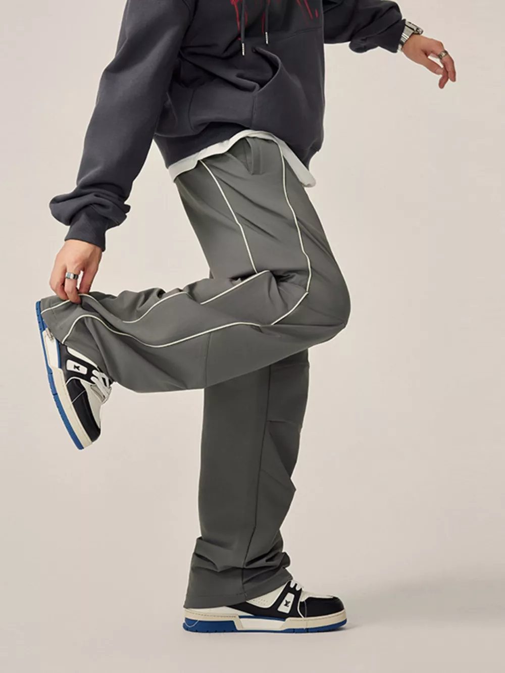 Men's Drawstring Wide Leg Pants, image 7