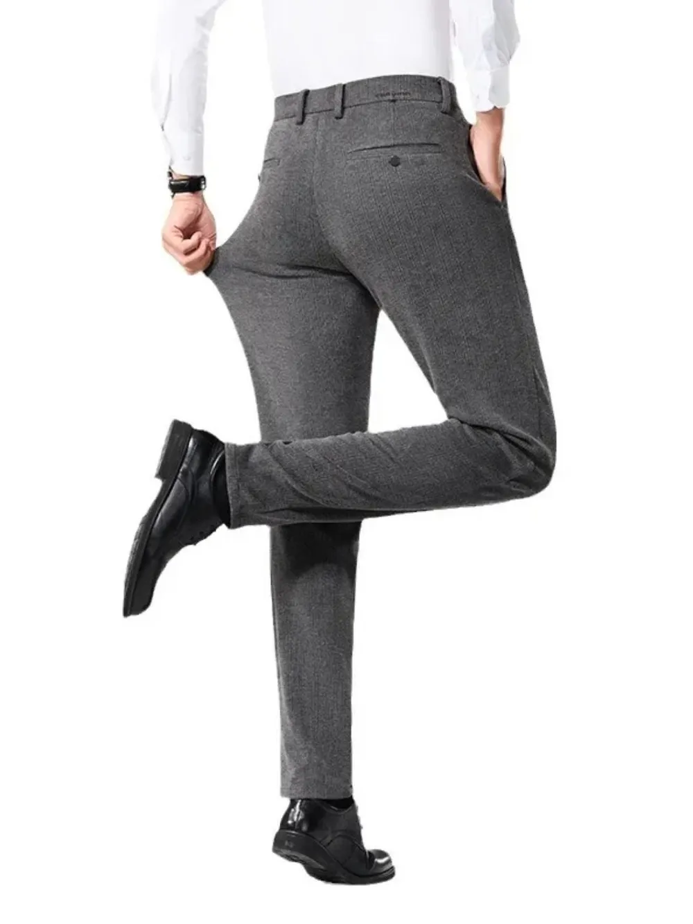 Men's Basic style Slim Fit Pants, image 4
