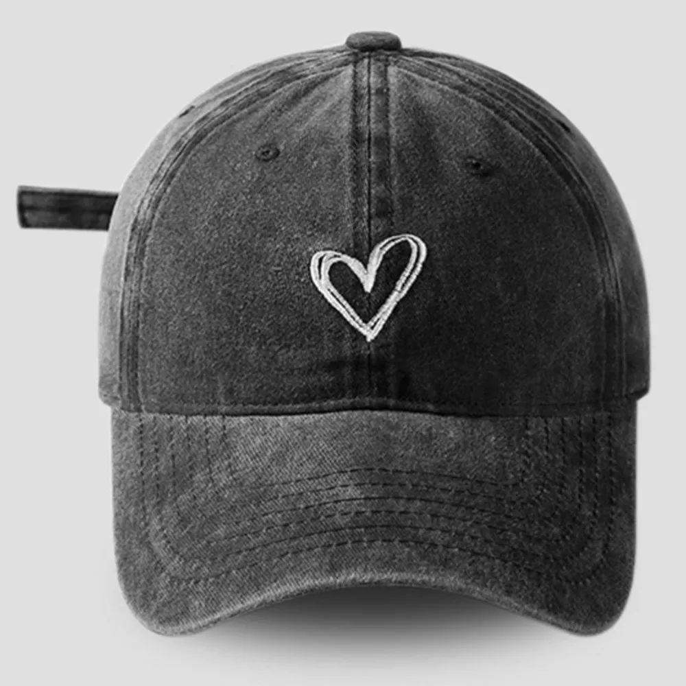 Embroidered Heart Baseball Cap, image 6