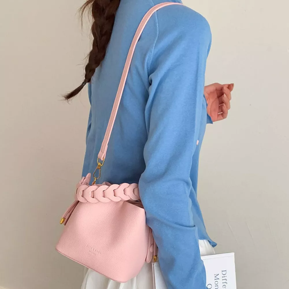 PU Leather Bucket Crossbody Bag, image 9