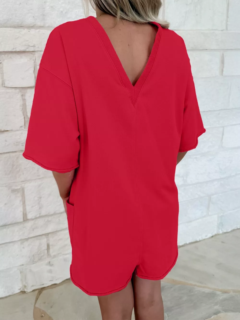 Casual Loose Half Sleeve Romper, image 11