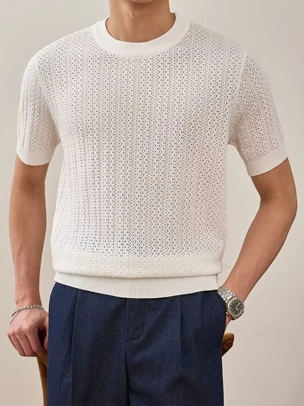 Men's Full Size Breathable Short Sleeve T-Shirt Plus Size, image 11